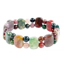 Heliotrop Fancy Edelstein Armband Elastikarmband